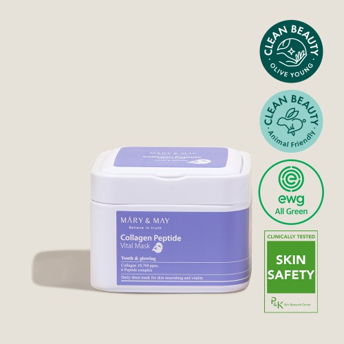 Mary&amp;May Collagen Peptide Vital Mask 30EA/400g
